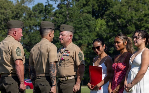 U.S. Marine Corps Master Gunnery Sgt. Bryan Cortestorres Retirement Ceremony