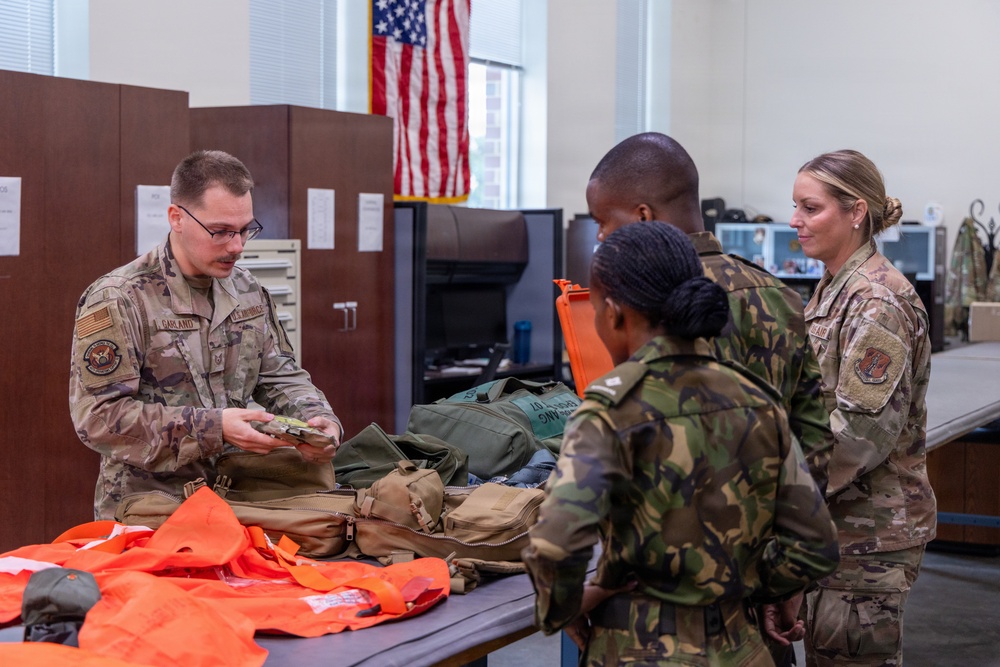 156th AES hosts AE familiarization for BDF nurses