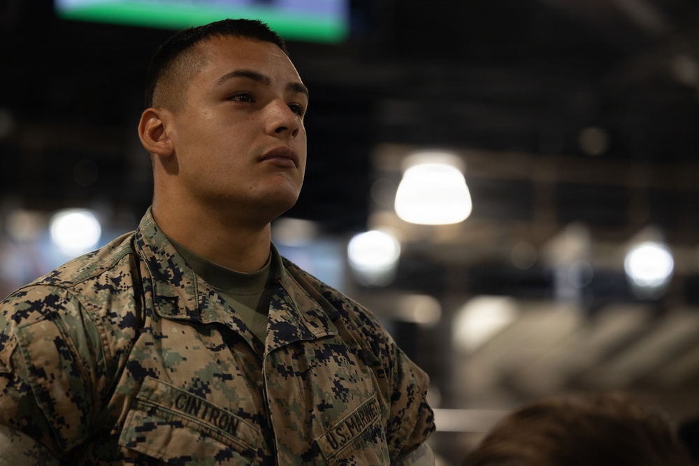 Medal of Honor Recipient Meyer Speaks to MCAS Cherry Point Marines