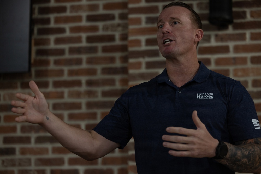Medal of Honor Recipient Meyer Speaks to MCAS Cherry Point Marines