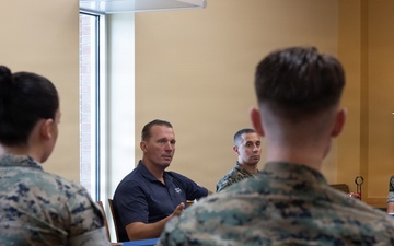 Medal of Honor Recipient Meyer Speaks to MCAS Cherry Point Marines