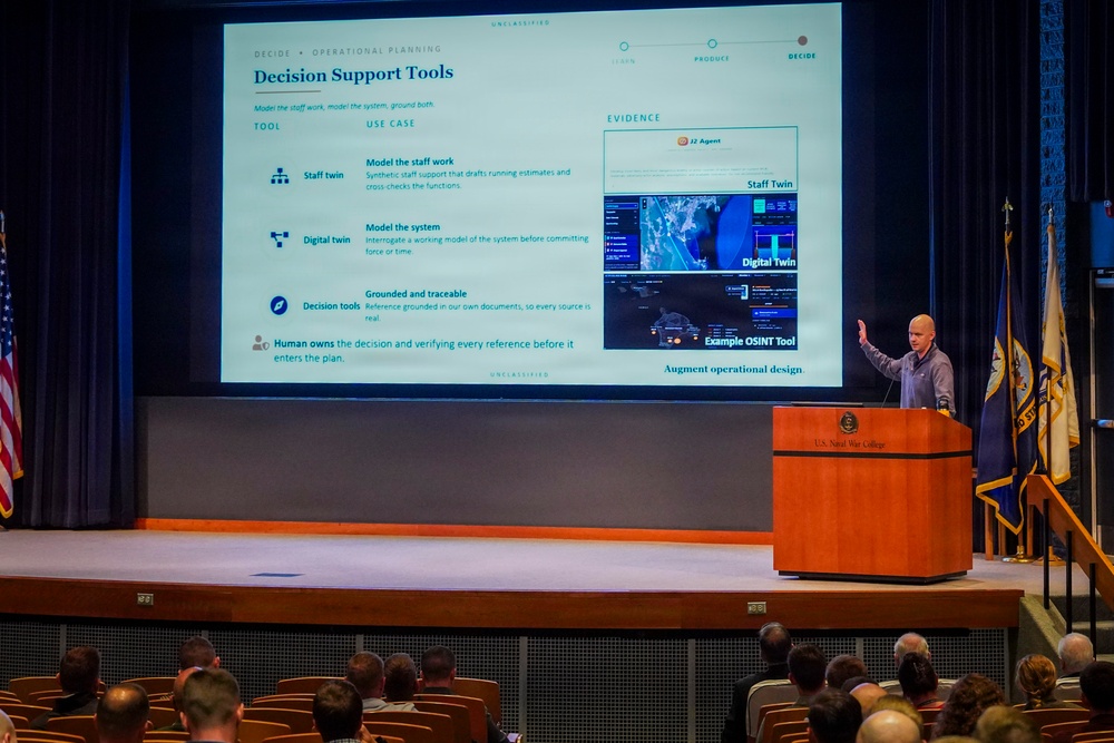 U.S. Naval War College students and faculty discuss uses, potential of artificial intelligence