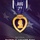 This is a commemorative graphic for National Purple Heart Day, observed on August 7th. It features a detailed depiction of the Purple Heart medal — a gold heart-shaped medal with a purple enamel center bearing a profile of George Washington — suspended from a purple and white ribbon. Seven U.S. military branch seals are displayed at the bottom of the image.