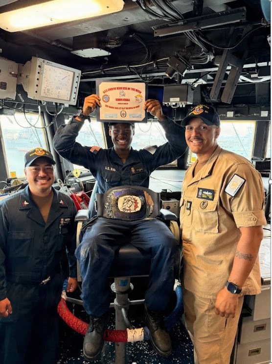 USS Chafee recognizes Wardog of the Week 24JUL26