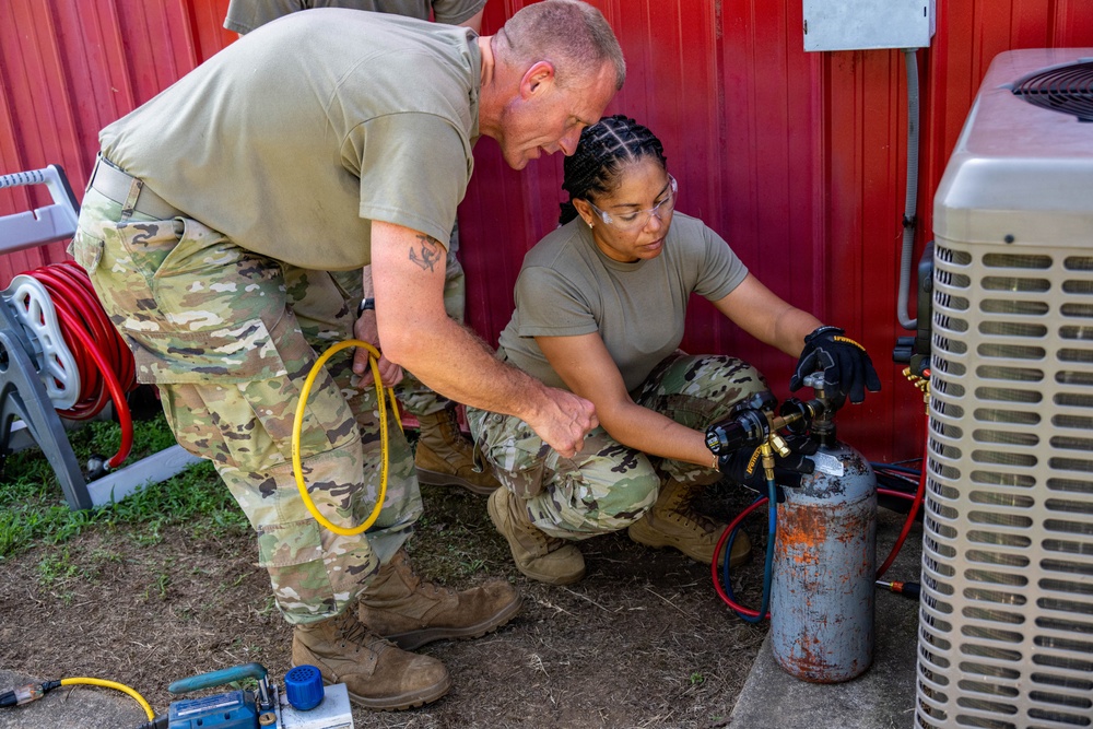 285th CES Annual Training at Ebbing ANGB