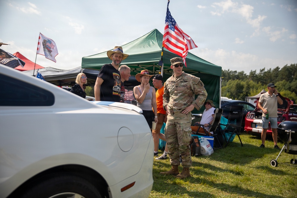 Civil Affairs Soldiers Attend Lithuania's Largest American Car Show