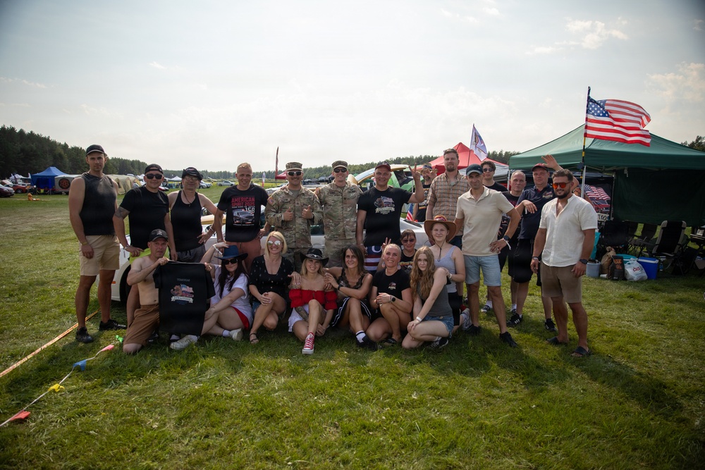 Civil Affairs Soldiers attend Lithuania's largest American car show