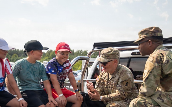 Civil Affairs Soldiers attend Lithuania's largest American car show