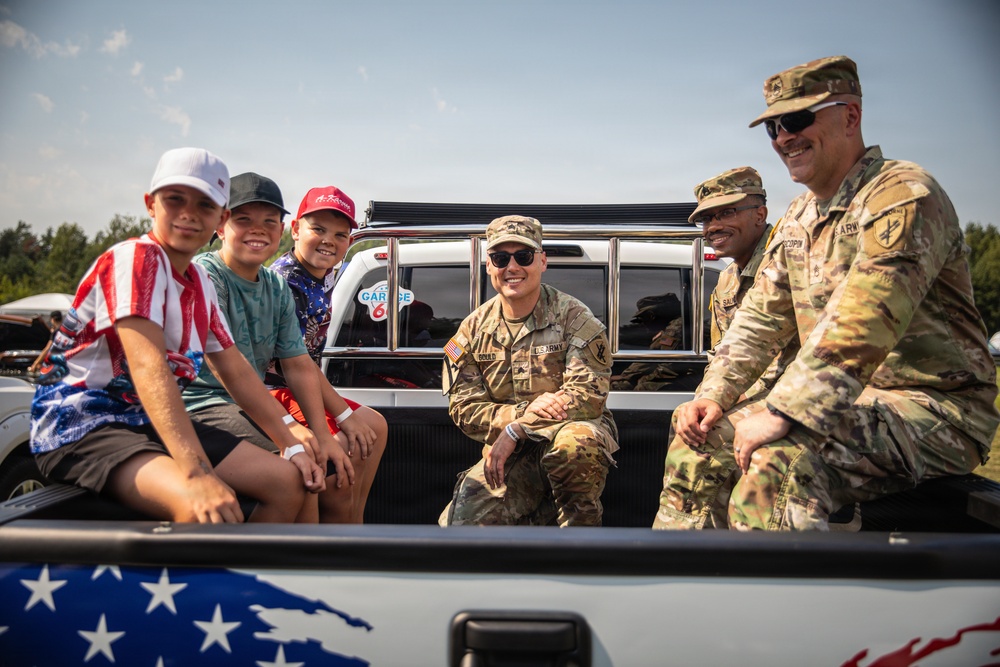 Civil Affairs Soldiers attend Lithuania's largest American car show