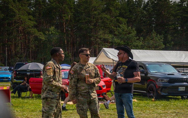 Civil Affairs Soldiers attend Lithuania's largest American car show