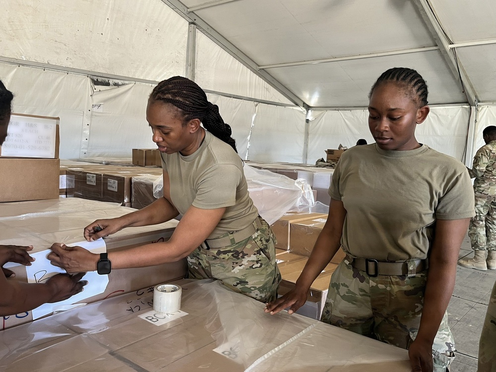 310th Expeditionary Sustainment Command units are evaluated on their Mission Essential Tasks during Operation Bold Eagle