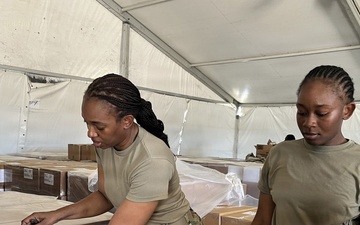 310th Expeditionary Sustainment Command units are evaluated on their Mission Essential Tasks during Operation Bold Eagle