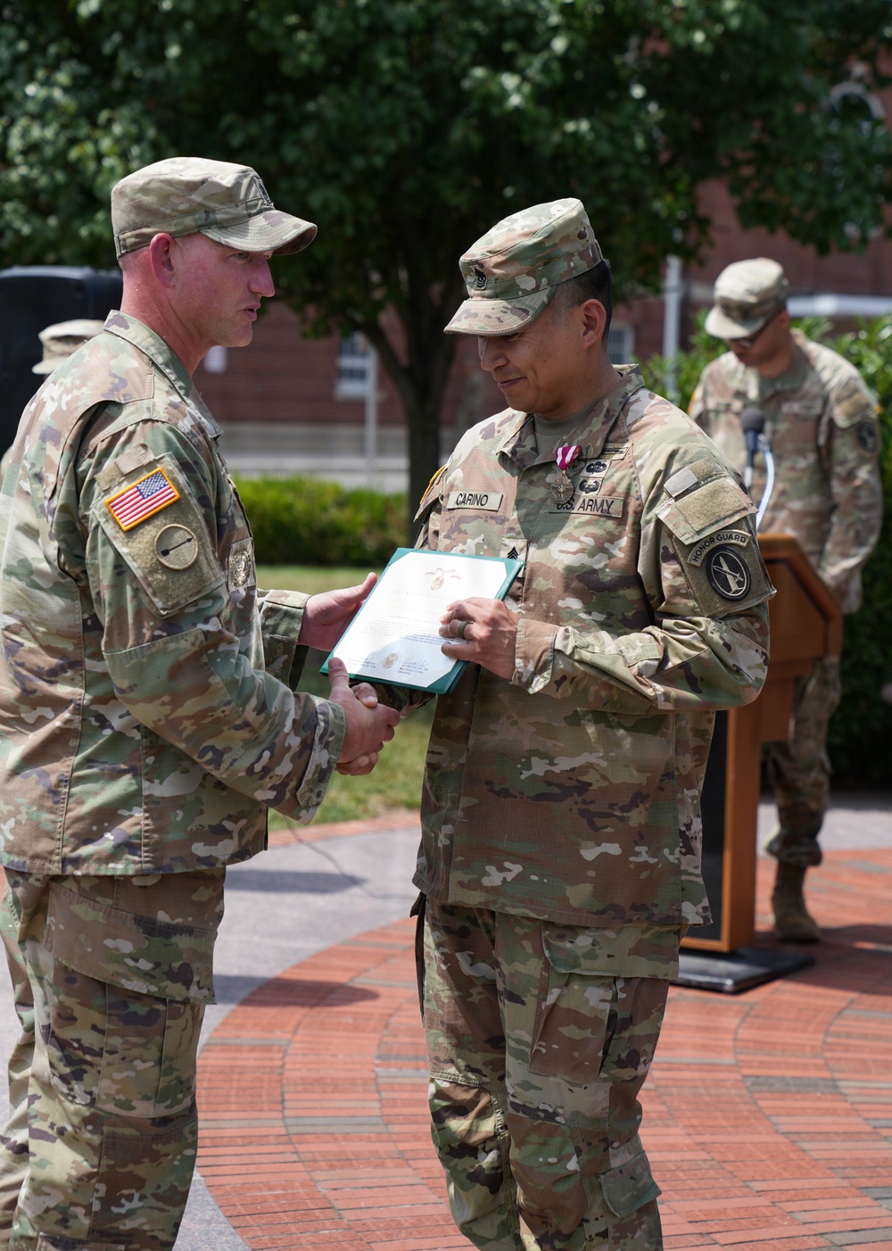 Sgt. Maj. Kiel Cariño's promotion ceremony, July 31, 2026