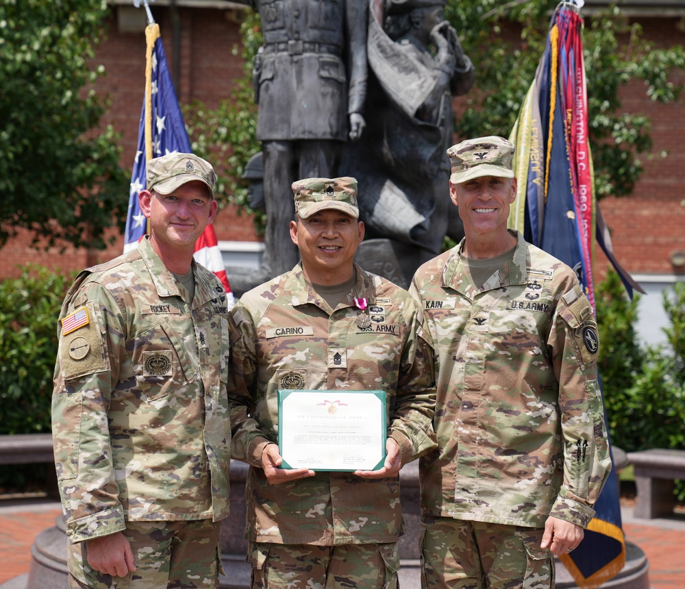 Sgt. Maj. Kiel Cariño's promotion ceremony, July 31, 2026