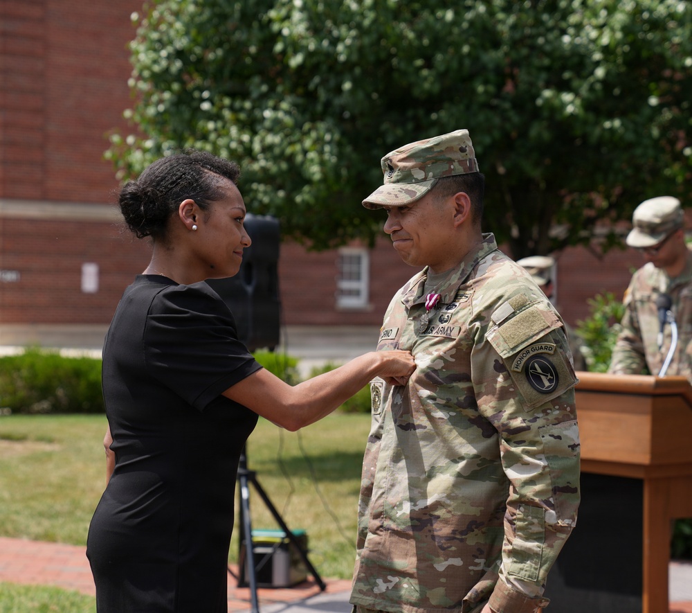 Sgt. Maj. Kiel Cariño's promotion ceremony, July 31, 2026