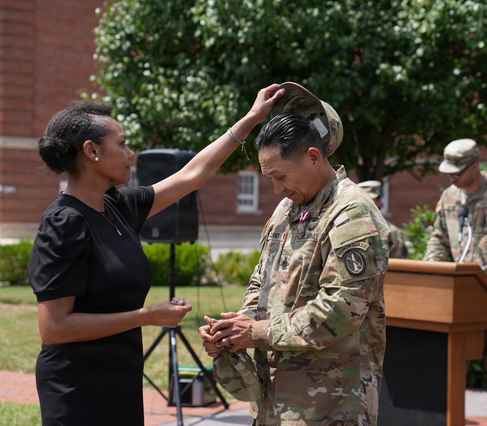 Sgt. Maj. Kiel Cariño's promotion ceremony, July 31, 2026