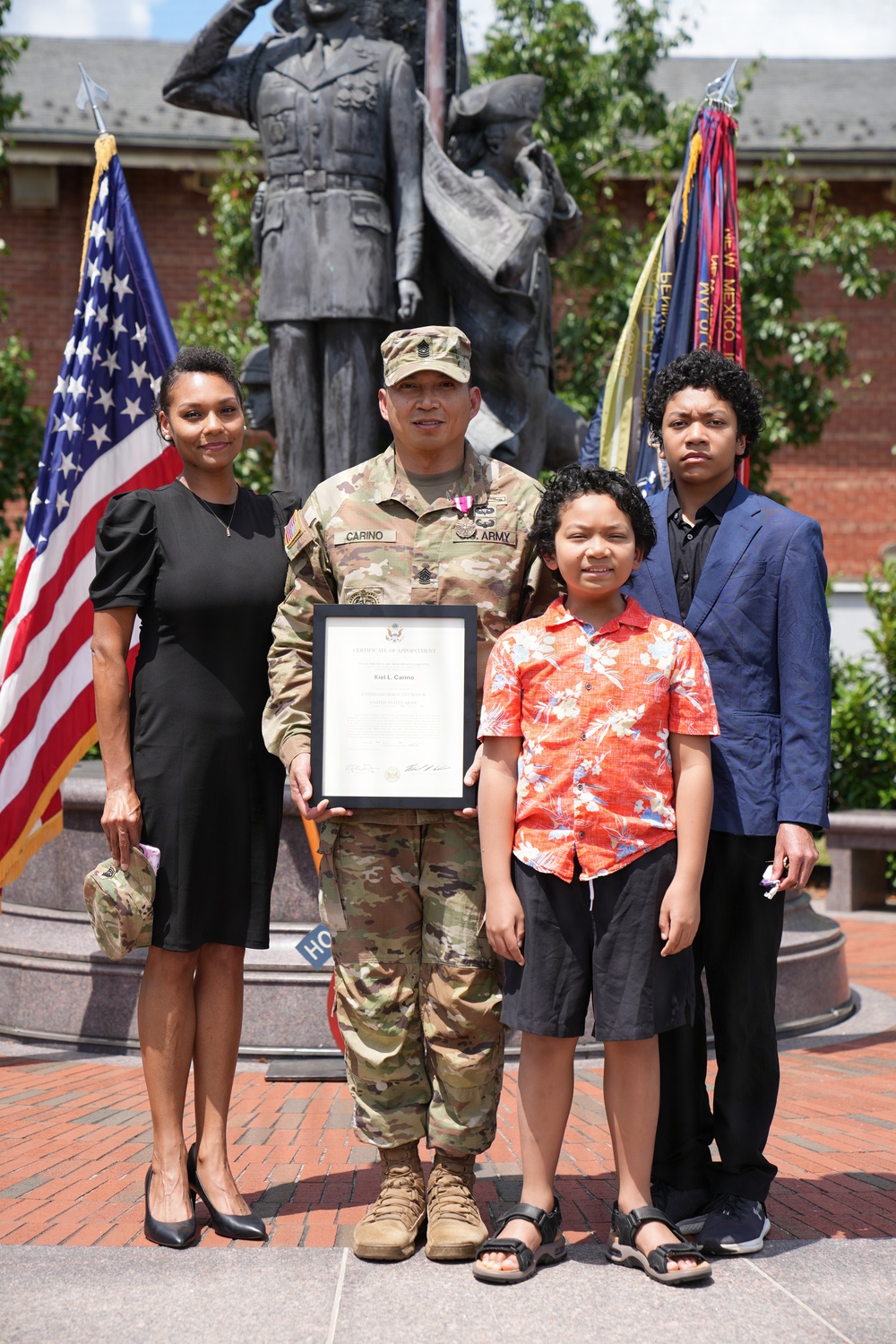 Sgt. Maj. Kiel Cariño's promotion ceremony, July 31, 2026