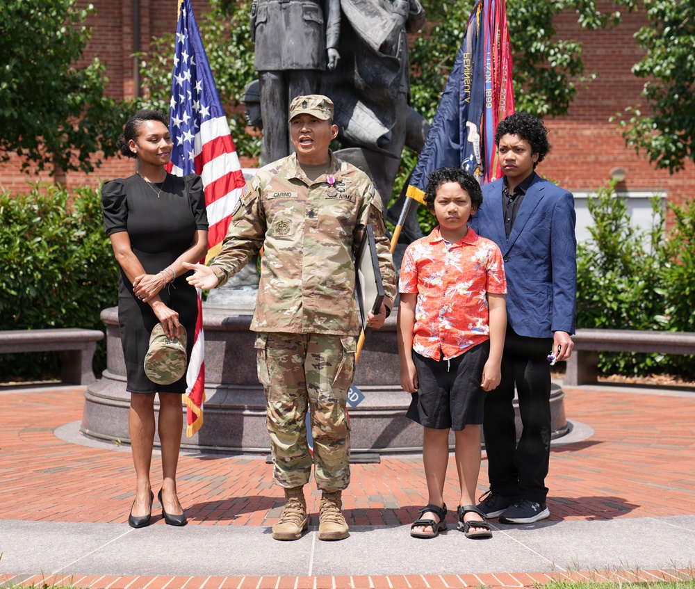 Sgt. Maj. Kiel Cariño's promotion ceremony, July 31, 2026