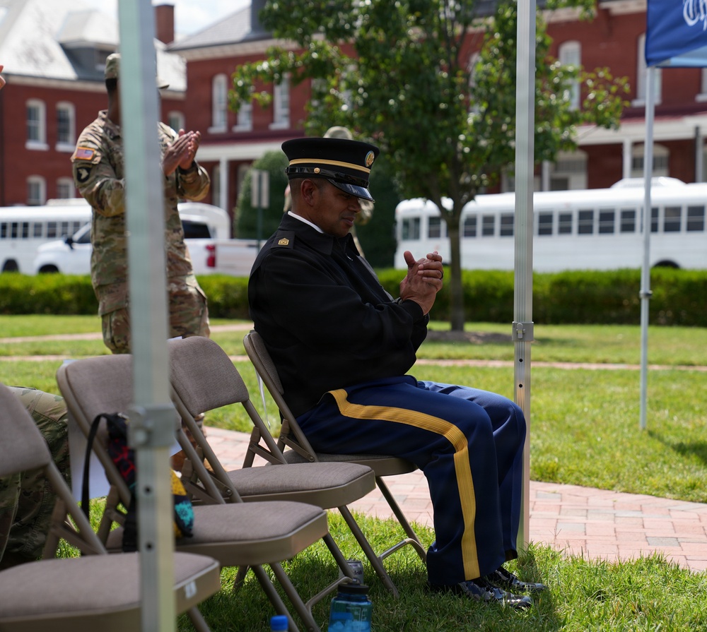 Sgt. Maj. Kiel Cariño's promotion ceremony, July 31, 2026