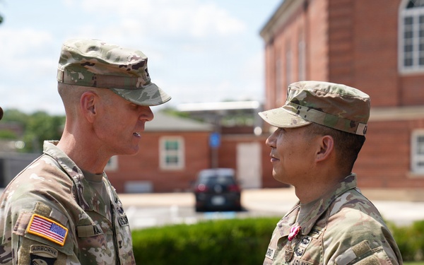 Sgt. Maj. Kiel Cariño's promotion ceremony, July 31, 2026