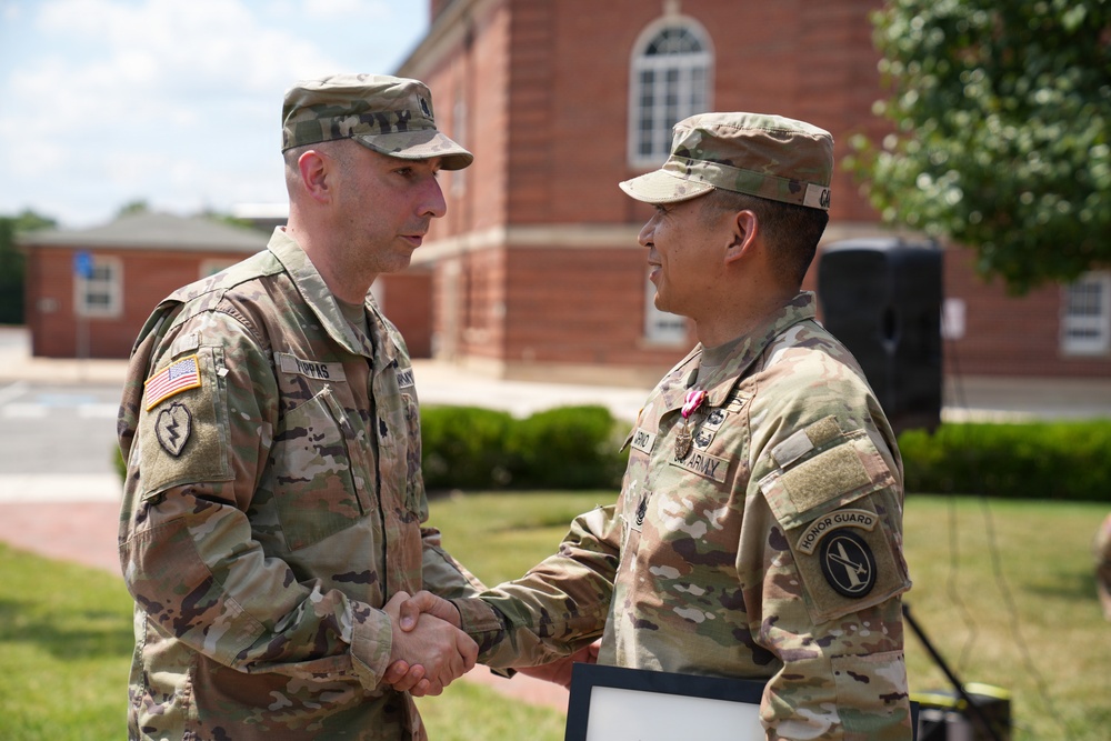 Sgt. Maj. Kiel Cariño's promotion ceremony, July 31, 2026