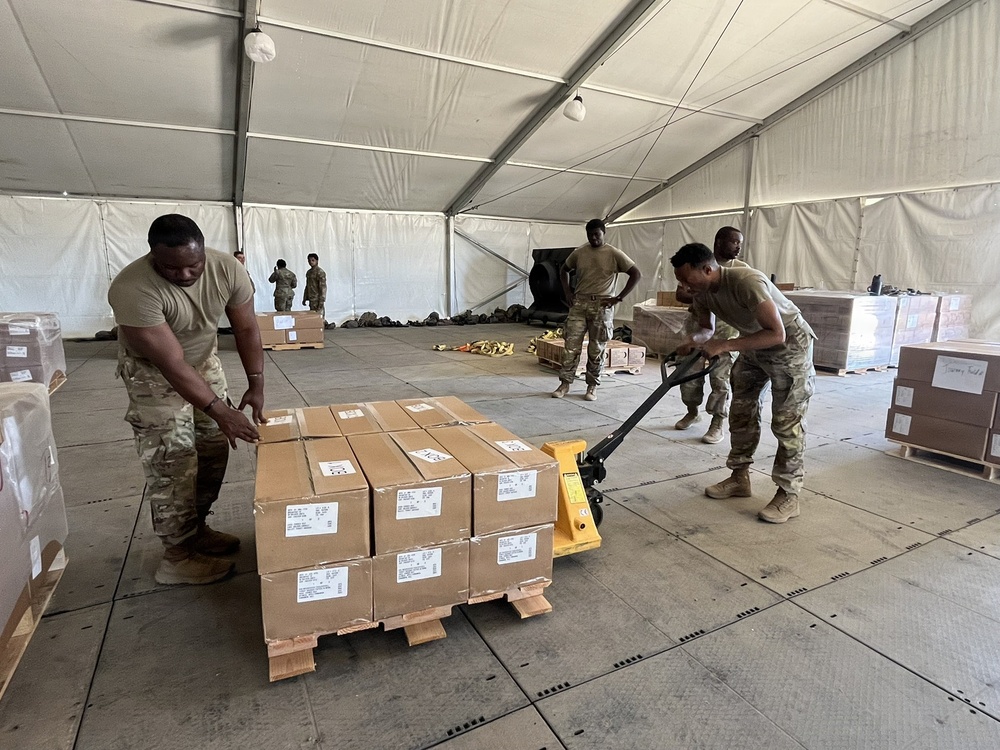310th Expeditionary Sustainment Command units are evaluated on their Mission Essential Tasks during Operation Bold Eagle