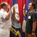 Navy Captain administers Oath of Enlistment for Son on Last Day of Navy Career