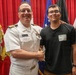 Navy Captain administers Oath of Enlistment for Son on Last Day of Navy Career