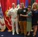 Navy Captain administers Oath of Enlistment for Son on Last Day of Navy Career