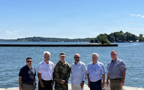 Commander Visits Great Sodus Bay Navigation Projects During AOR Tour