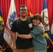 Navy Captain administers Oath of Enlistment for Son on Last Day of Navy Career