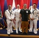 Navy Captain administers Oath of Enlistment for Son on Last Day of Navy Career