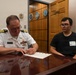 Navy Captain administers Oath of Enlistment for Son on Last Day of Navy Career
