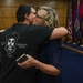 Navy Captain administers Oath of Enlistment for Son on Last Day of Navy Career