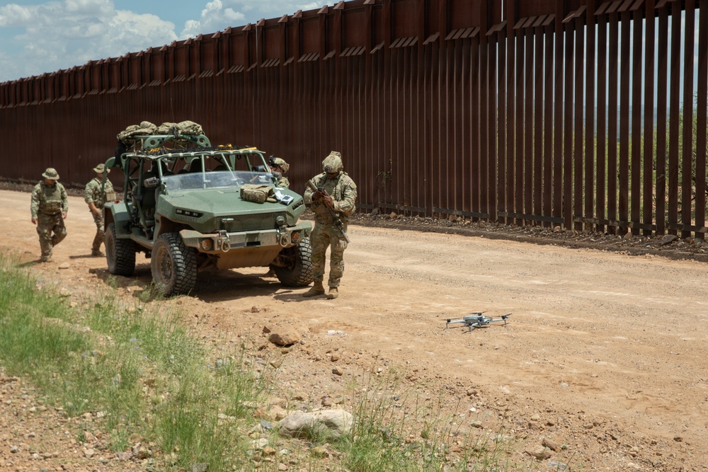 U.S. Army Soldiers Assist CBP with Drone Operation