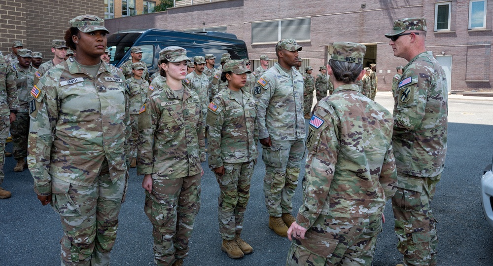JTF-DC Georgia National Guardsmen recognized for achievements on patrol