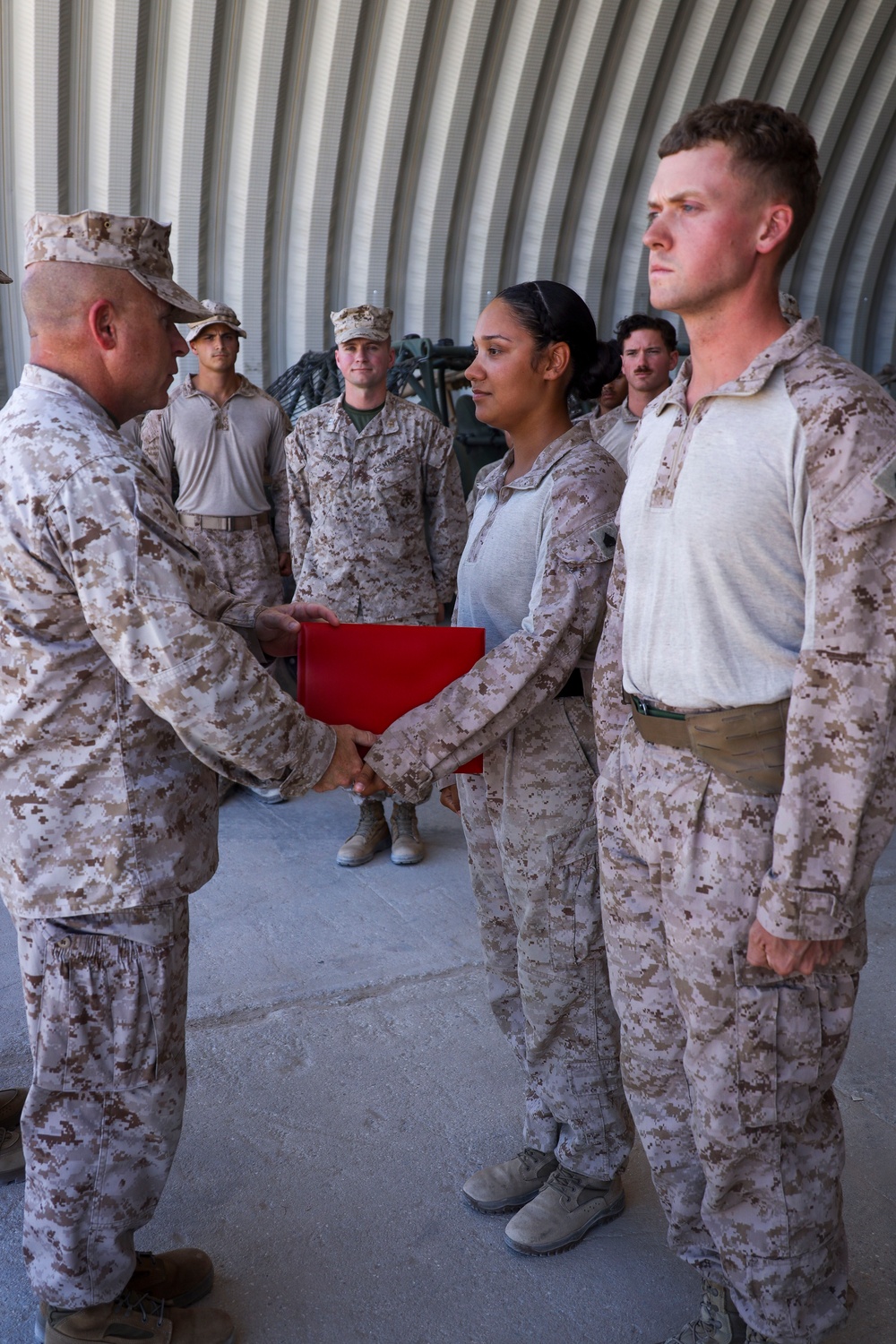 2nd MarDiv CG awards NCO and Marine of the Quarter