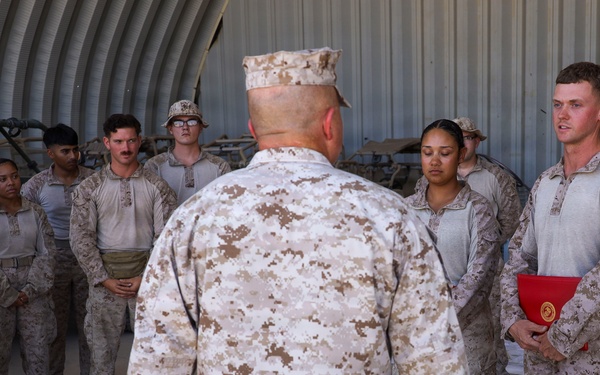 2nd MarDiv CG awards NCO and Marine of the Quarter