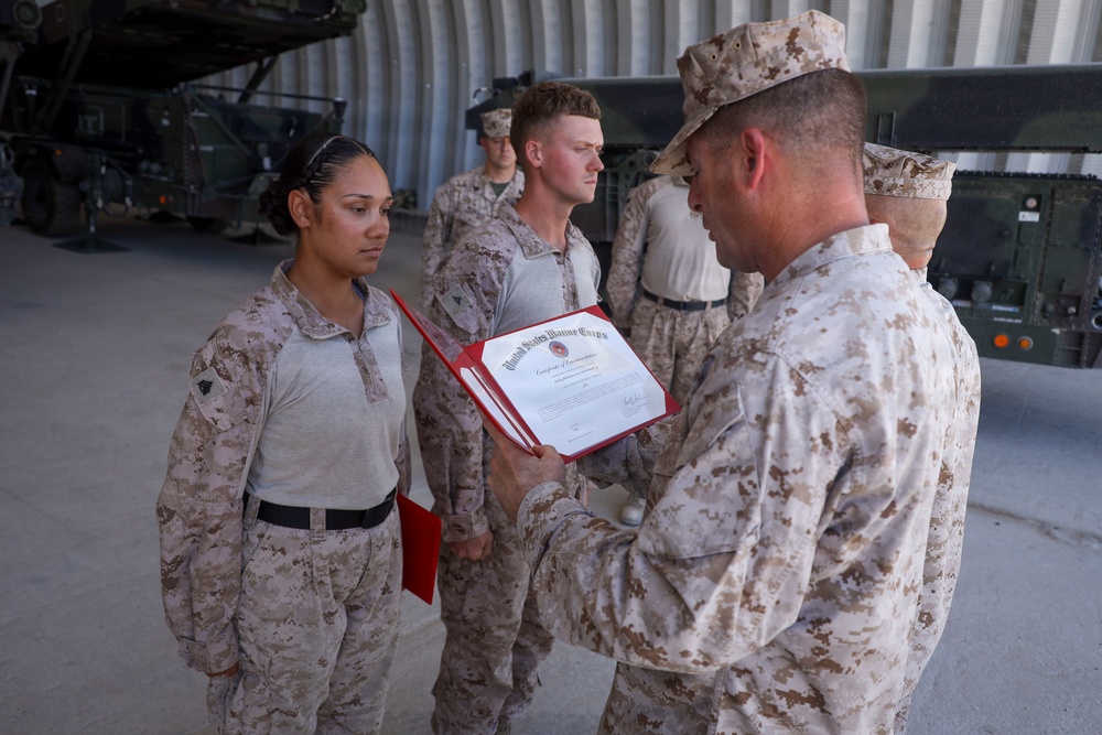 2nd MarDiv CG awards NCO and Marine of the Quarter