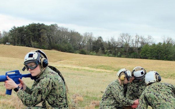 Corpsmen Simulate Care Under Fire During Training Evolution