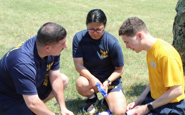 Sailors Sharpen Field Trauma Skills with Hemorrhage Control Training Kits