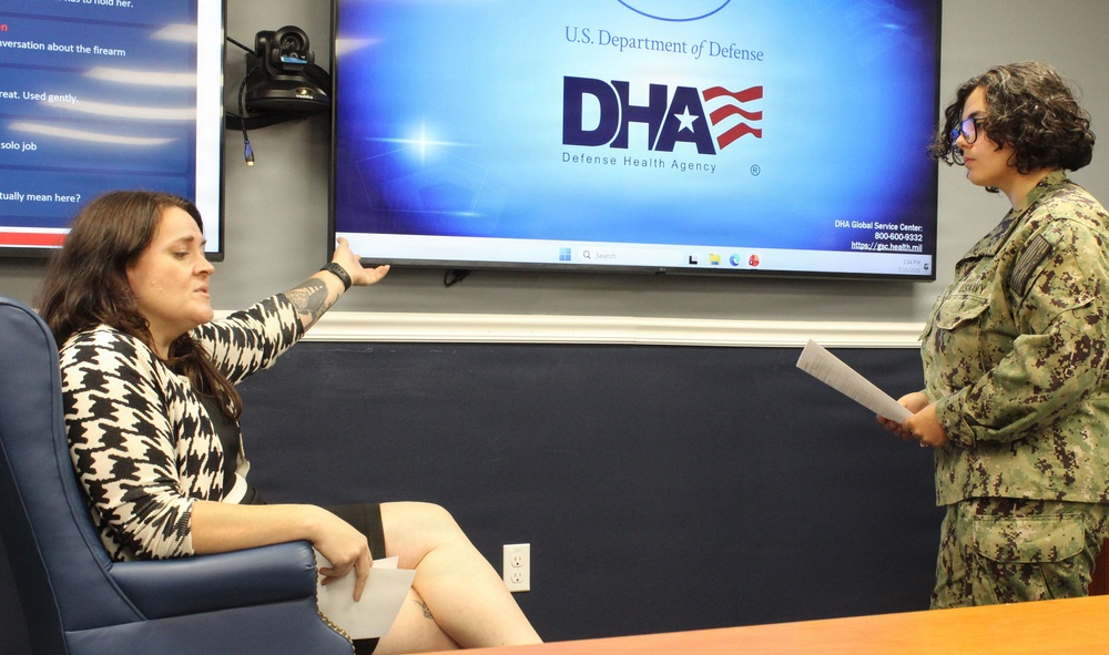 Patuxent River Corpsman Rehearses Behavioral Health Screening