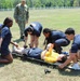 Navy Medical Team Rehearses Casualty Transport Under Senior Corpsman Guidance