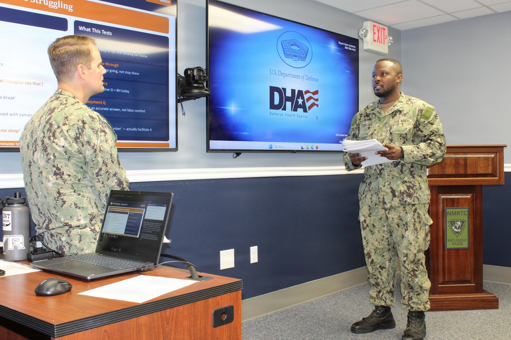 Mental Health Department Head Guides Corpsman Through Clinical Scenario