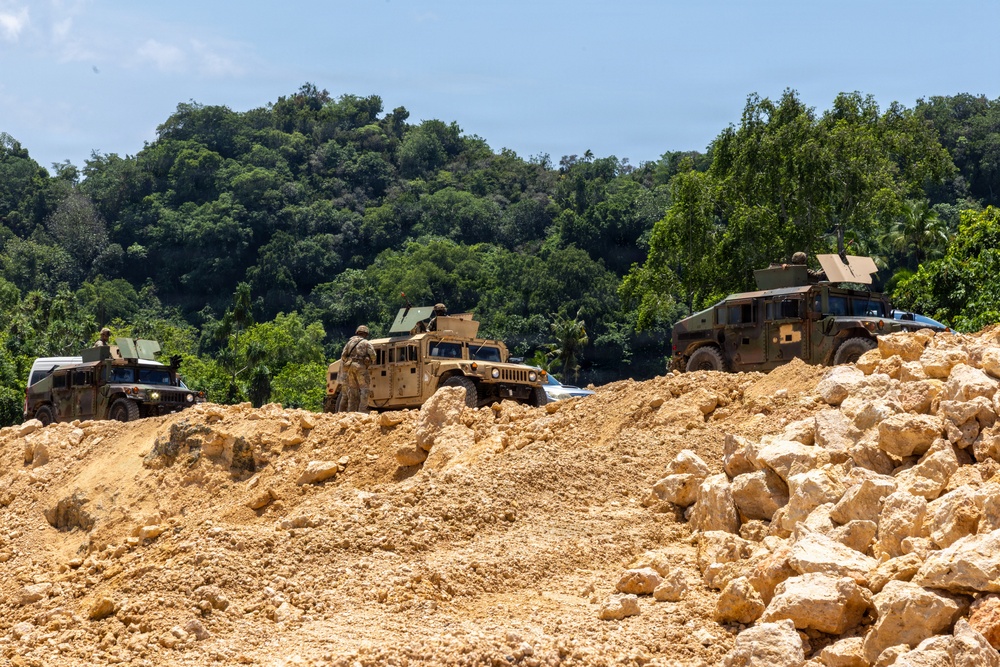 303rd EOD and 728th MP Train in Palau