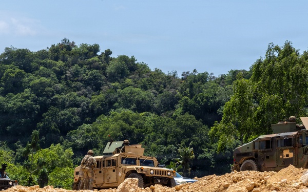 303rd EOD and 728th MP Train in Palau