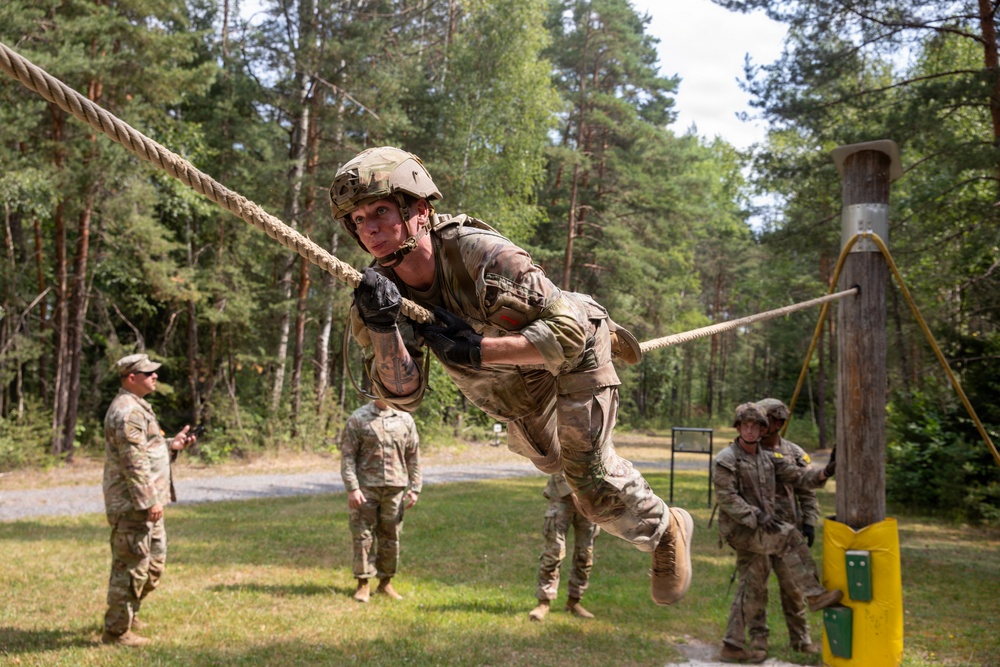 USAREUR-AF Best Squad Competition: Soldiers tackle obstacle course in Germany