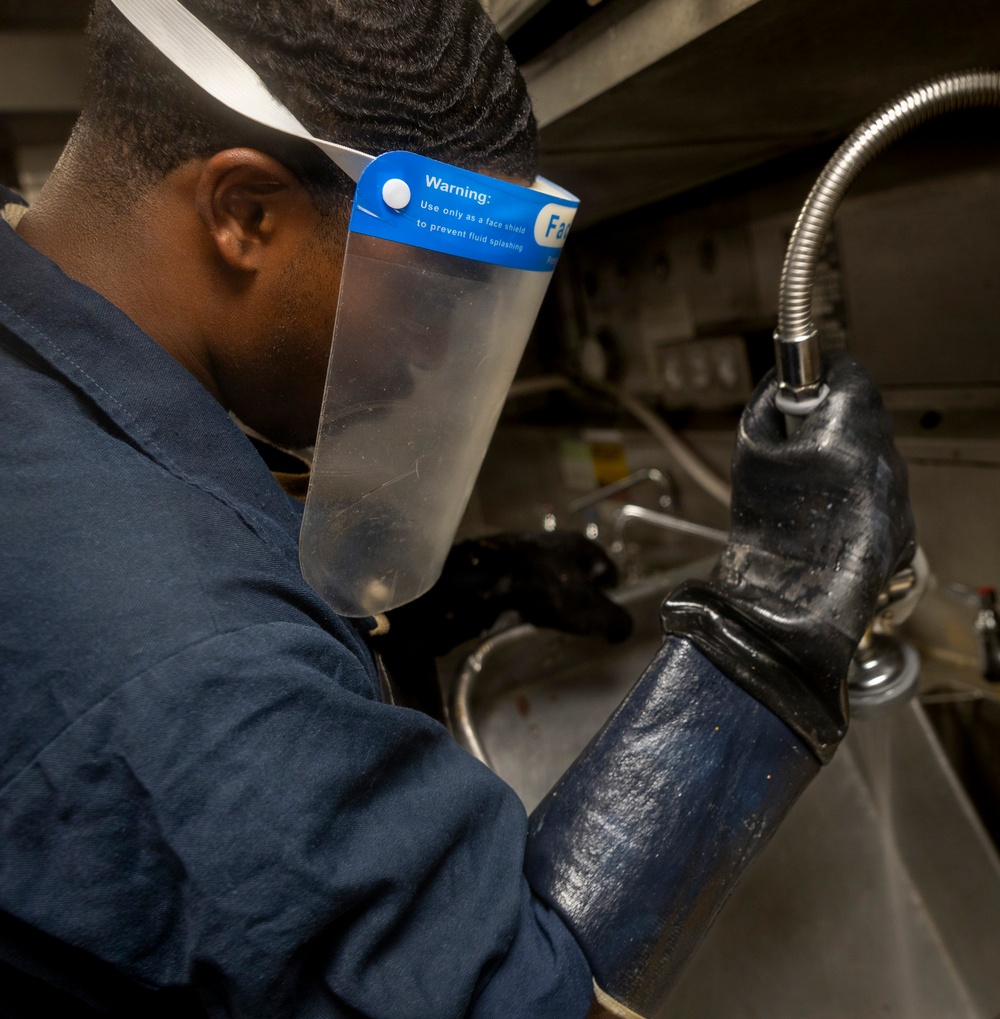 Delbert D. Black Sailors Conduct Daily Operations