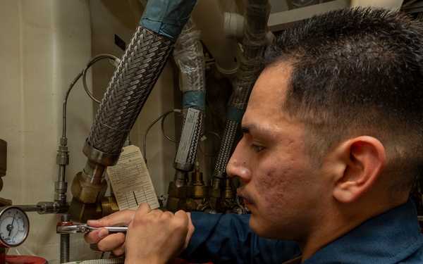 Delbert D. Black Sailors Conduct Daily Operations