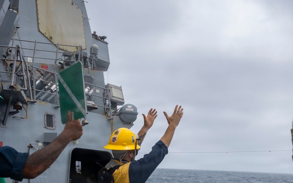 Delbert D. Black Conducts Replenishment-at-Sea with Henry J. Kaiser